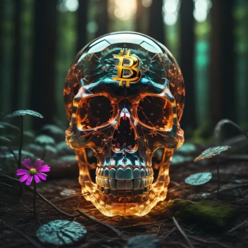 Abstract Artificial Intelligence Skull Collection #524