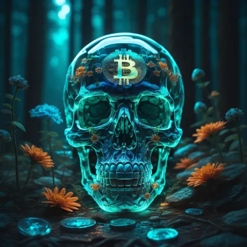 Abstract Artificial Intelligence Skull Collection #80
