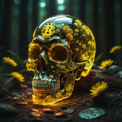 Abstract Artificial Intelligence Skull Collection #630
