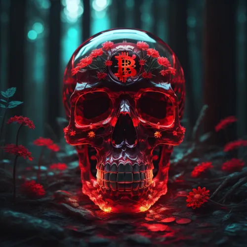 Abstract Artificial Intelligence Skull Collection #477