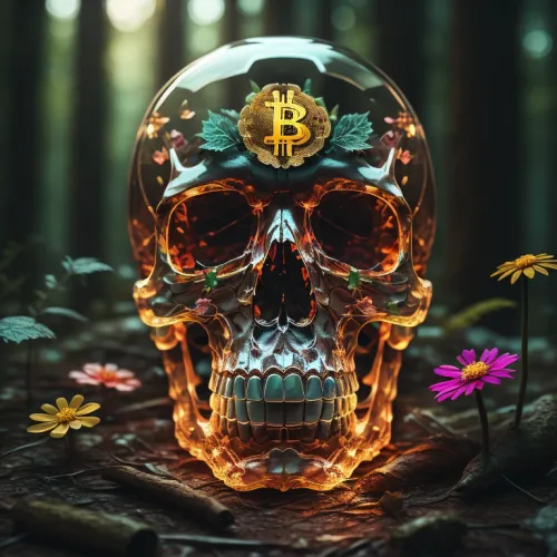 Abstract Artificial Intelligence Skull Collection #484