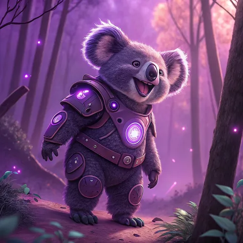 Abstract Koala Forest Collection #265