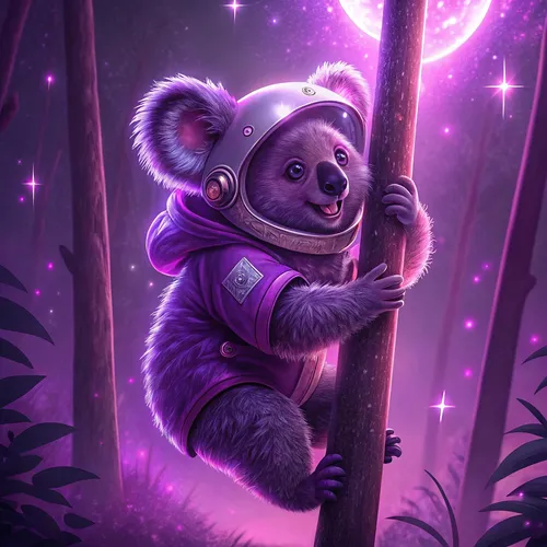 Abstract Koala Forest Collection #55