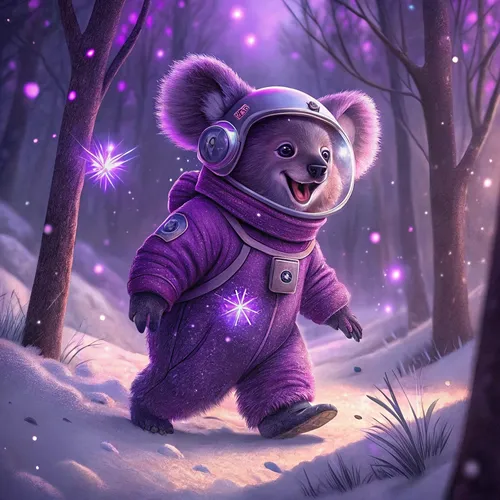 Abstract Koala Forest Collection #523