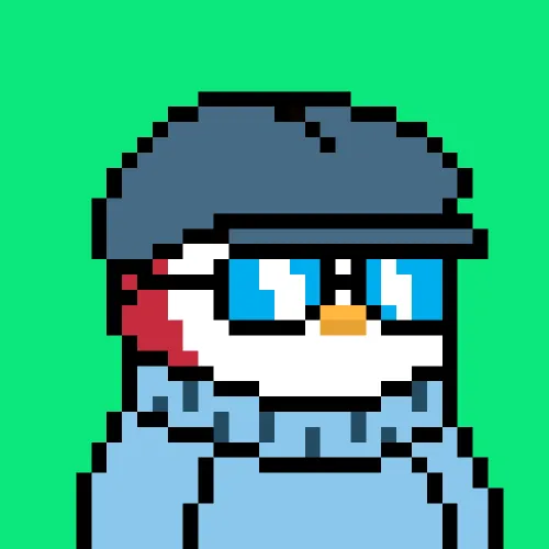 Penguins on Abstract #4827
