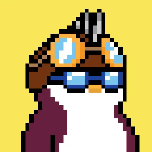 Penguins on Abstract #4677