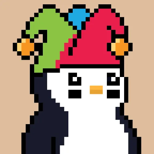 Penguins on Abstract #6412