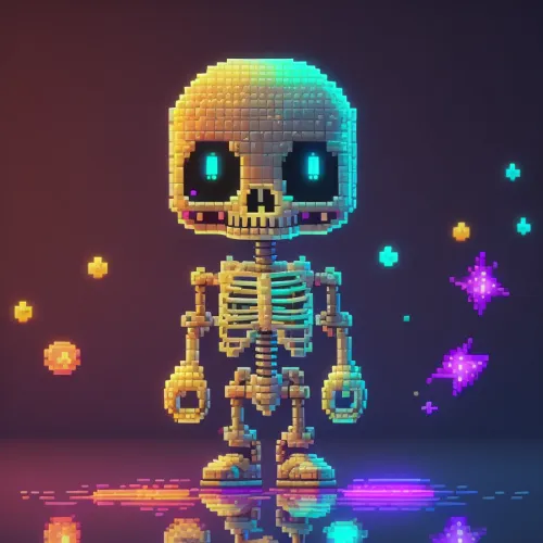 Abstract Skeleton Collection  #612