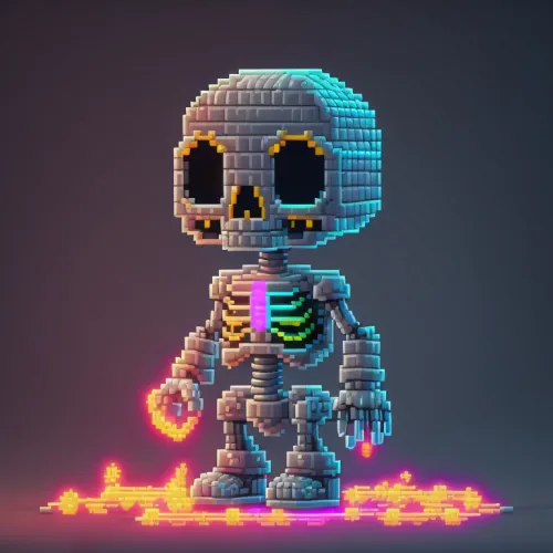 Abstract Skeleton Collection  #436