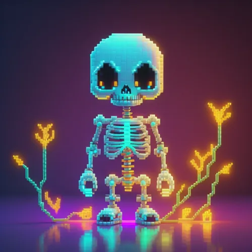 Abstract Skeleton Collection  #768