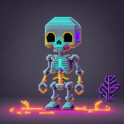 Abstract Skeleton Collection  #508