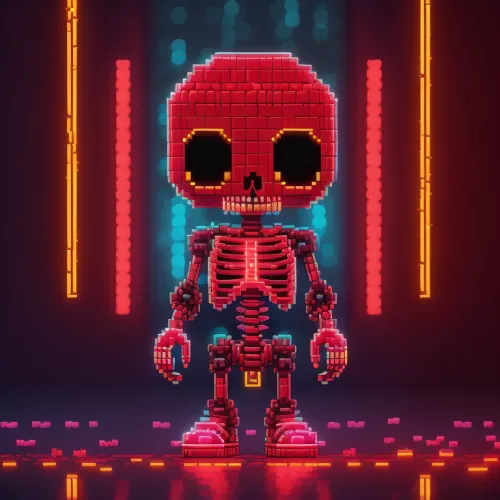 Abstract Skeleton Collection  #724