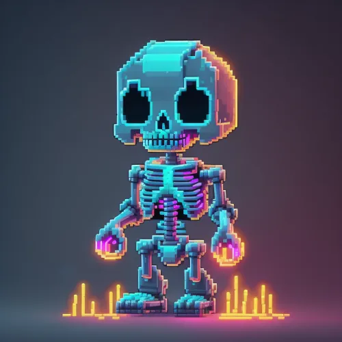Abstract Skeleton Collection  #697