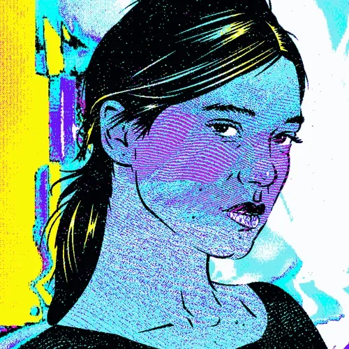 Abstract gril pixel #515