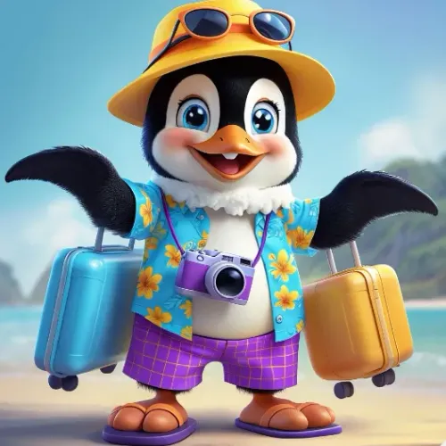 Vacation Vibes Penguin #1