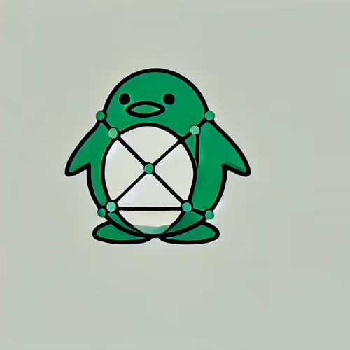 Penguins in front
