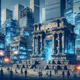 ancient ruin in modern world