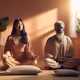 serene moment of meditation