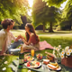 romantic picnic in the park