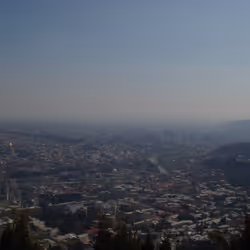 Abstract Mist Over Sleeping Cityscape