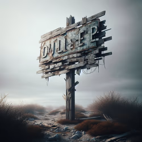 Broken Signage