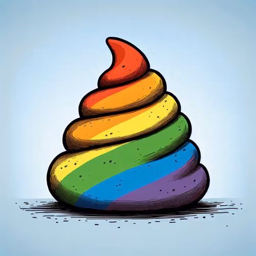 Rainbow turd