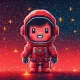 Pixel Red Astronaut 🔴