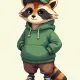 Fluffy Raccoon