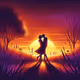 The Golden Hour Embrace
