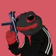 Abstract Cyber Frogs