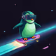 Abstract Space Skater