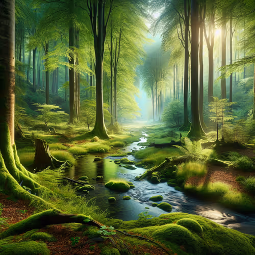 serene forest landscape