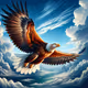 majestic eagle in flight