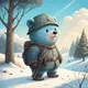 Bear Soliders On Abstract