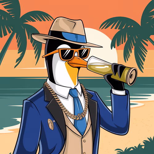 Cool happy penguin 2
