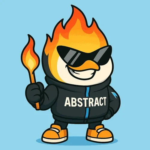 ABSTRACT Flame Penguin
