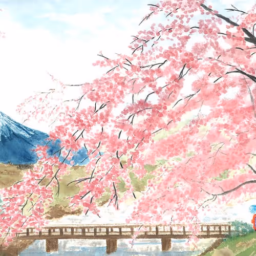 Sakura Spirits Abstract