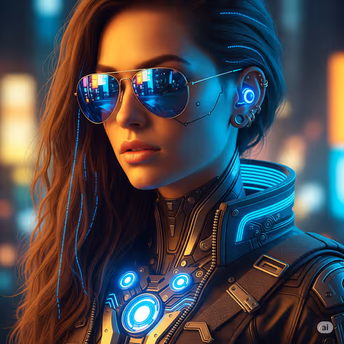 Cyberpunk Abstract Girl
