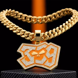 369 White Diamond Chain #55