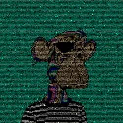 BORED APE ASCII CLUB #1242