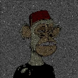 BORED APE ASCII CLUB #1105