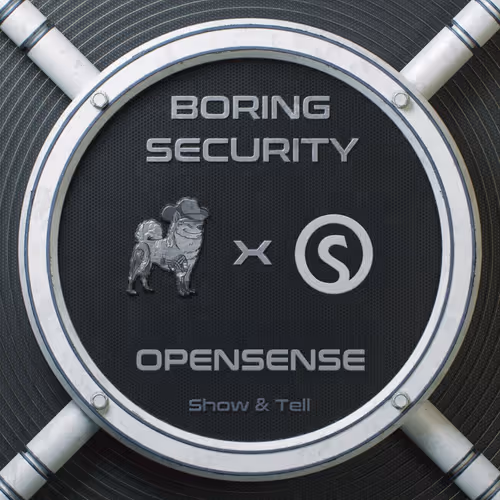 Boring Security: Show & Tell with OpenSense