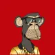 Bored Ape on Ape Red #3185