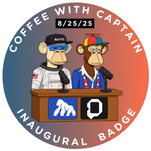 Coffee with Captain Inaugural Badge