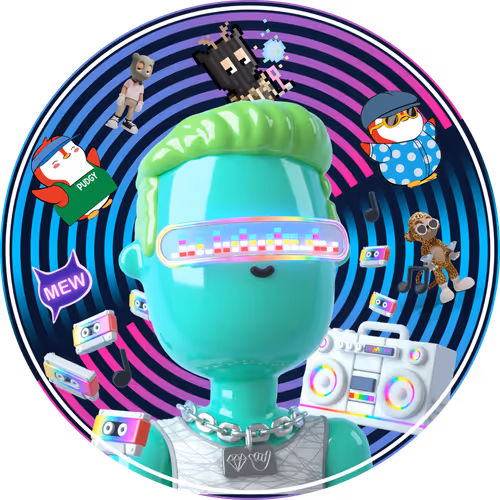 Meta Beast Roaming Party Badge #37 Good vibes with Guest DJ Jambert