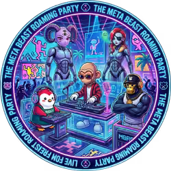 Meta Beast Roaming Party Badge #44 Defenders of Vibes 