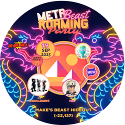 The Meta Beast Roaming Party Badge 6 - The Dragon 