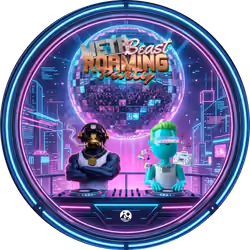 Meta Beast Roaming Party Badge #45 Good Vibes From the Future 