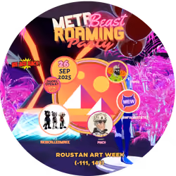 The Meta Beast Roaming Party Badge 7 - ART WEEK 