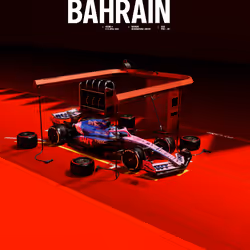 BAHRAIN RACE POSTER #04